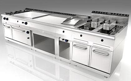 Cocina eg mini semi industrial gastronomica rejas fundición. Imágenes de Jemi - Proveedores.com