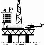 Rig Oil Platform Icon Gas Clipart Industry