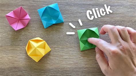 Origami Pop It Fidget Toy Simple Paper Toy Easy Diy Pop It Youtube