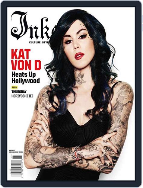 Inked Back Issue May 11 Digital In 2021 Kat Von D Tattoos Kat Von D Girl Tattoos