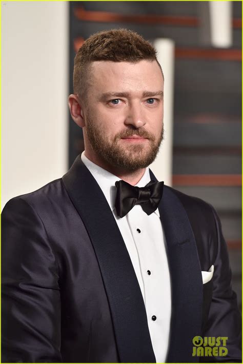 Justin Timberlake Jessica Biel Step Out At Oscars Vanity Fair Party Photo