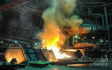 Blast Furnace At A Steel Mill Photograph By Ria Novosti