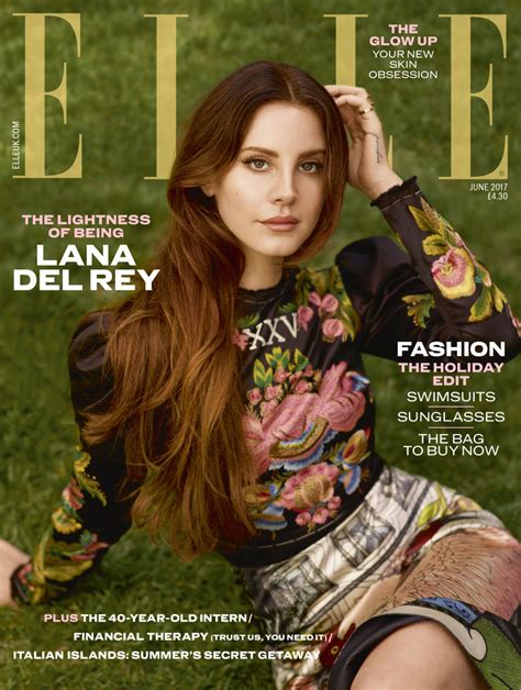 Lana Del Rey Covers Elle Uk Magazine June 2017 Fashionandstylepolice