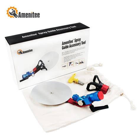 Set up properly the spray guide will spray a precise paint fan against any running edge without any overspray. Amenitee Spray Guide Accessory Tool | Accessories & tools, Paint sprayer, Paint splash