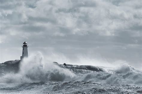 Rough Sea Lighthouse Photograph By Shayes17 Fine Art America