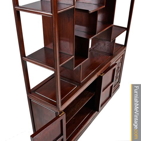 I am wanting to use 80x31 billy bookcases as a room divider. Asian Modern Chinoiserie Two-Piece Rosewood Room Divider ...