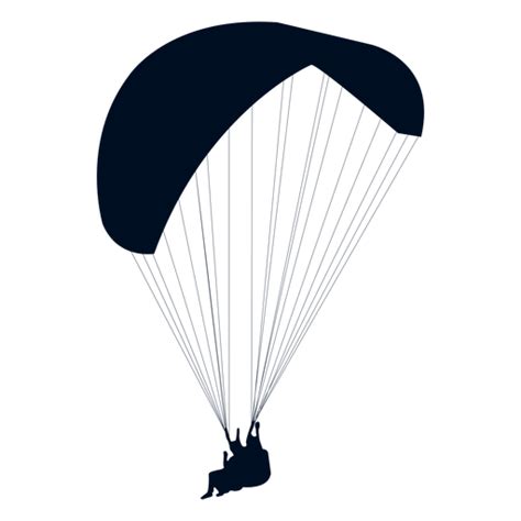 Tandem Paragliding Silhouette Transparent Png And Svg Vector File