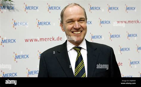 Merck Ceo Karl Ludwig Kley Is Pictured Smiling Prior To The Balance