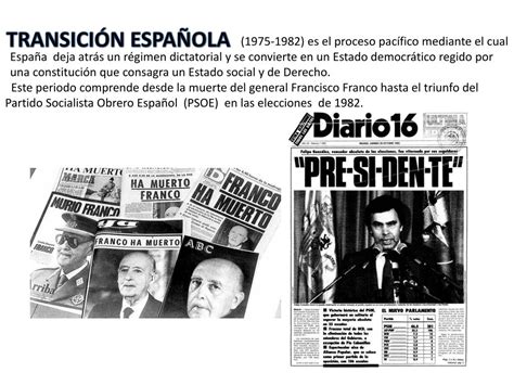 ppt la transiciÓn espaÑola 1975 1982 powerpoint presentation free download id 2080670