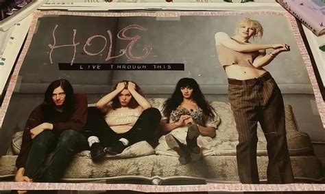 Hole Courtney Love Live Through This Promo Poster Geffen 1994 By