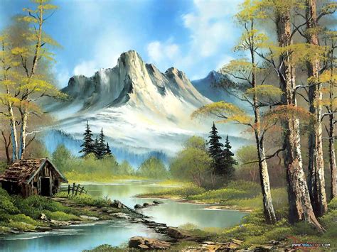 Check out our bob ross cabin selection for the very best in unique or custom, handmade pieces well you're in luck, because here they come. 26 Bob Ross Beautiful Paintings | npicx | we share