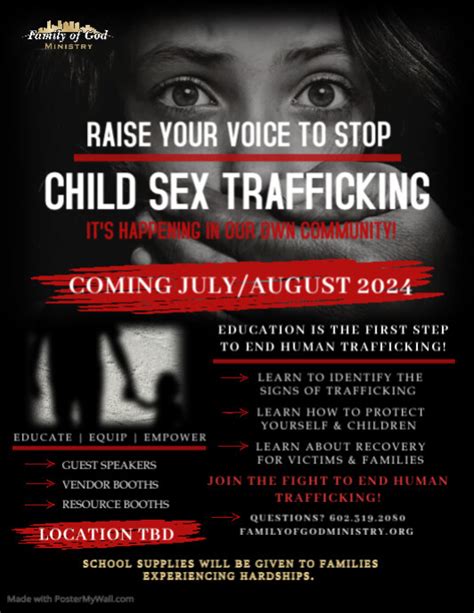 Human Trafficking Event Flyer Postermywall