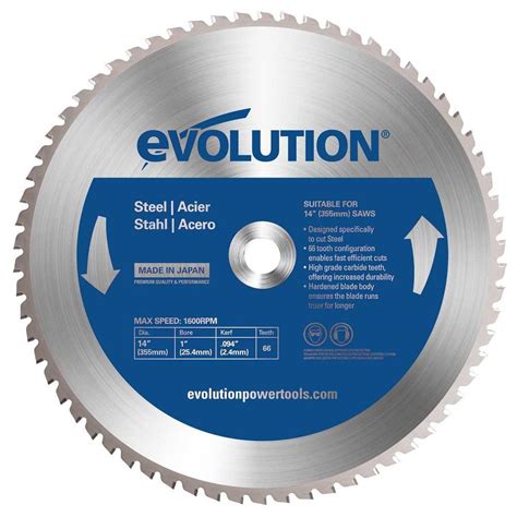 Evolution Power Tools 12 In 60 Teeth Mild Steel Cutting Saw Blade