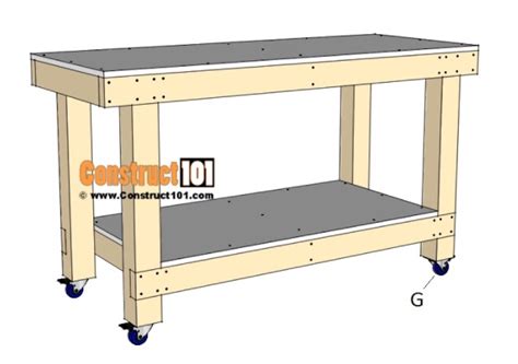 Simple Workbench Free Plan Pdf Free Woodworking