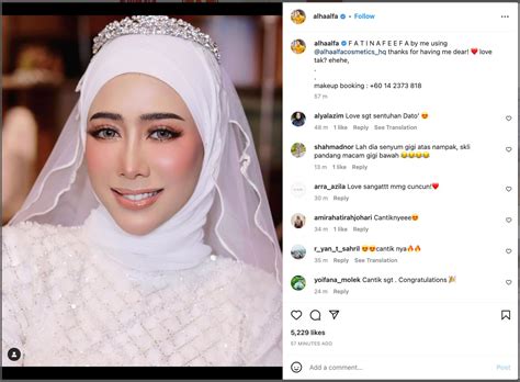 Fatin Afeefa Kini Isteri Kepada Jutawan Rakan Artis Ucap Tahniah Syok