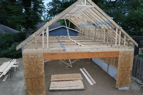 New 24x34 Detached Garage With Attic Trusses The Garage Journal