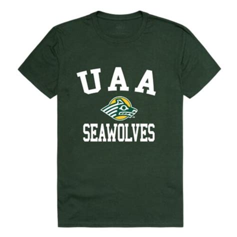 University Of Alaska Anchorage Seawolves Uaa Cotton Graphic Black Tee T