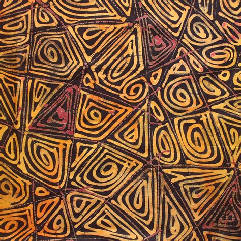Abstract Earthy African Batik 5 Yards Urbanstax African Batik