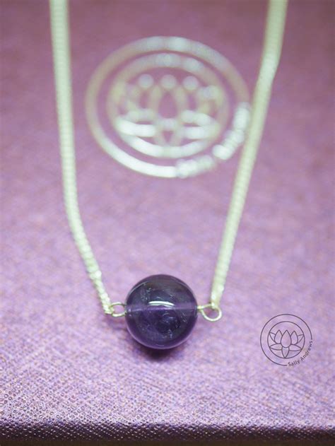 Amethyst Single Gemstone Delicate Necklace On A Diamond Curb Chain