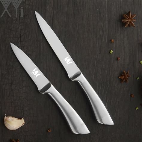 Xyj 2 Piece Stainless Steel Kitchen Knife Set Non Slip Handle Sharp