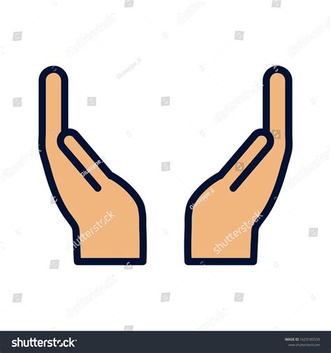 Hands Support Gesture Saving Symbol Icon Stock Vector Royalty Free