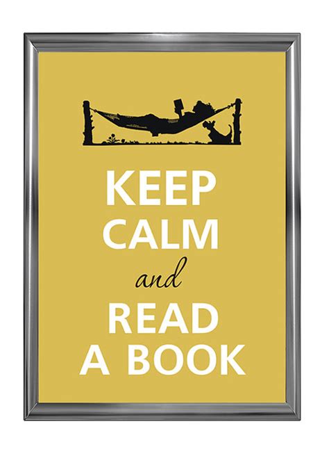 Savvy Housekeeping Keep Calm And Read A Book Poster