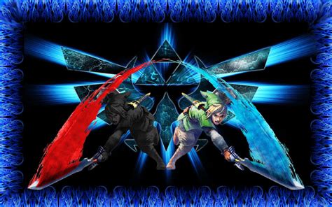 Dark Link And Link Wallpaper By Shadowwarrior64 On Deviantart