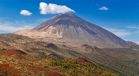 Volcano Teide Tenerife Canary Islands Stock Image Image Of Calm