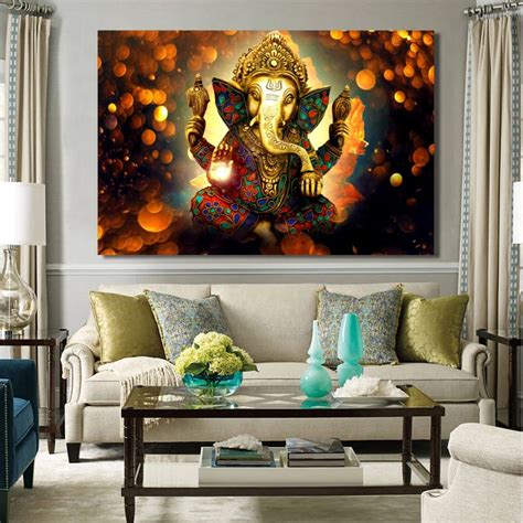 Modern Hinduism Posters And Prints Wall Art Canvas Painting Indian Gods