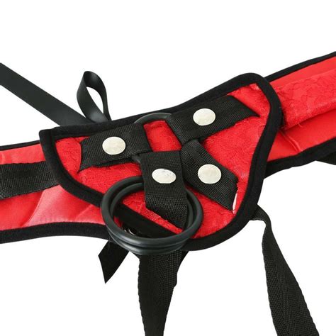 sportsheets dildo harness red sunrise lace corsette strap on lesbian couples ebay