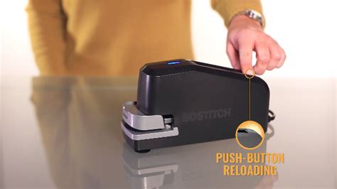 This mini one touch stapler is great. How to Use an Electric Stapler | Bostitch Office