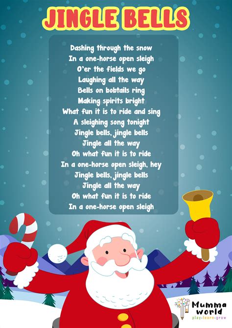 Jingle Bells Printable Lyrics Web Chorus A Day Or Two Ago The Story I