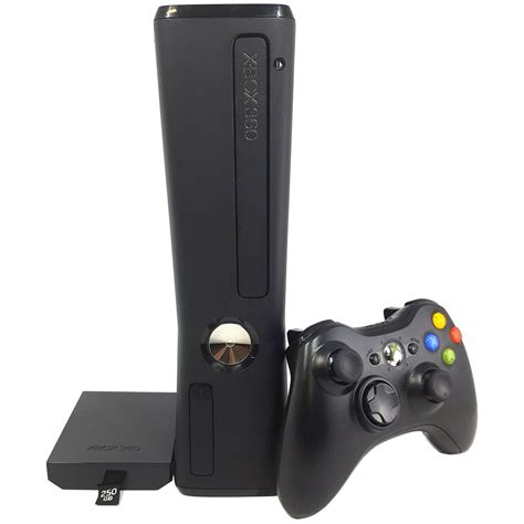 Refurbished Microsoft Xbox 360 Slim 250gb Video Game Console Black