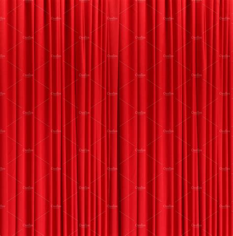 Red Silk Curtain Background Stock Photos ~ Creative Market