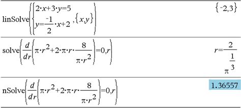 When creating a symbolic nsolve one gets note that nsolve internally uses the multiprecission library mpmath and needs a … Godly Dominion: Why I Nspire? Part 4 - MathPrint