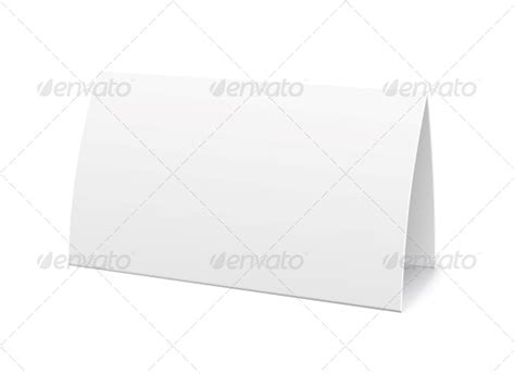 Paper Table Card Sign Template By Macrovector Graphicriver