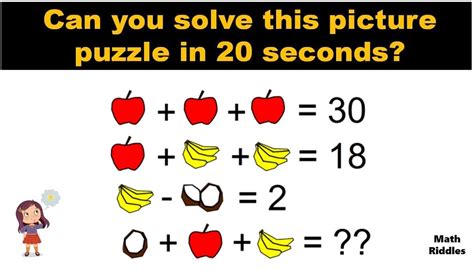 Math Riddles Can You Solve This Viral Picture Puzzle In 20 Seconds