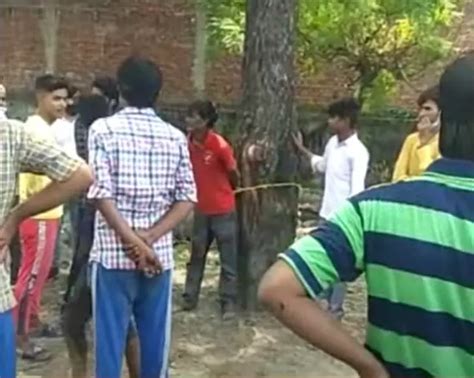 youth caught for stealing tied to tree allegedly beaten to death by a mob in up s bareilly