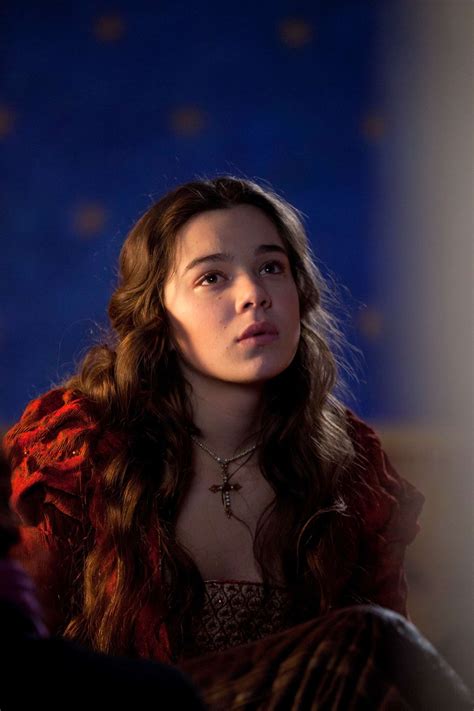 douglas booth as romeo montague and hailee steinfeld as juliet capulet in romeo and juliet 2013