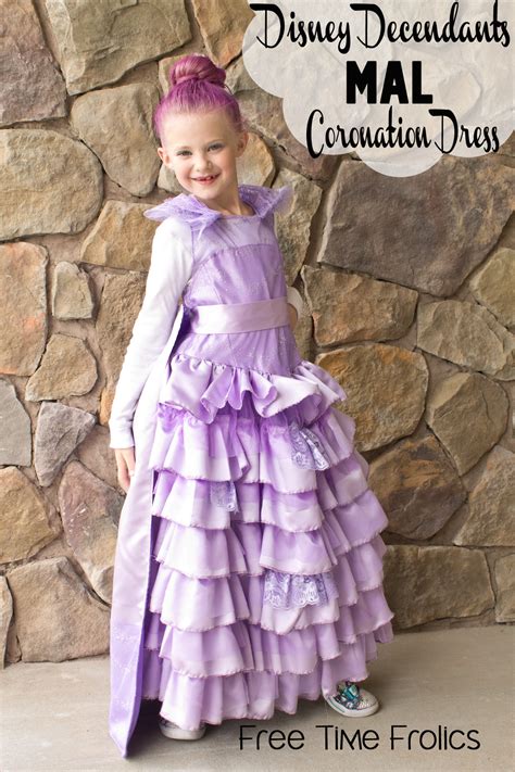 I'm pretty particular about making our costumes for halloween rather than purchasing store bought ones. Disney Descendants Mal Coronation Dress