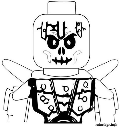 Coloriage Ninjago Squelette De La Glace Dessin Ninjago à imprimer