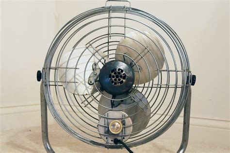 Vintage Industrial Metal Patton Air Circulator Floor Fan Ebth