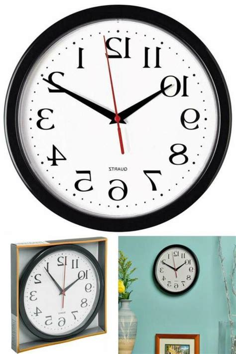 Wall Clock Black Bernhard Products Silent Non Ticking