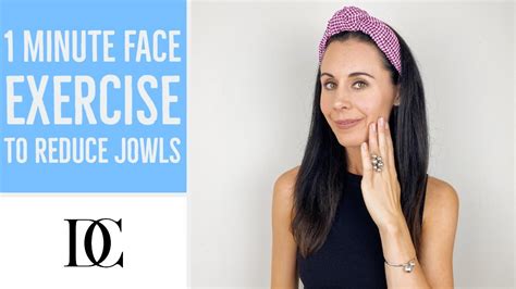 1 Minute Face Exercise To Reduce Jowls Youtube