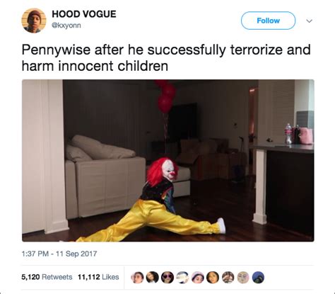 People Have Decided Pennywise From It Is Gay And Hes Dating The Babadook
