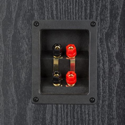 V7b 4 Way Bass Reflex Tower Speakers 440w Detachable Front Panel Black