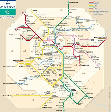Metro De Paris Zona Mapa Mapa De Zonas De Paris De Metro Île De