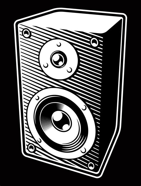 Stereo Clip Art Black And White