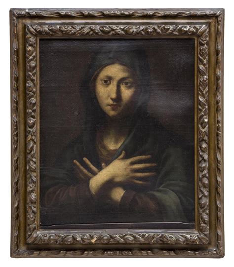 Framed Italian Baroque Religious Oil Painting 17th Century