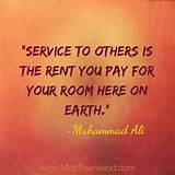 Service To Others Quotes Muhammad Ali Images